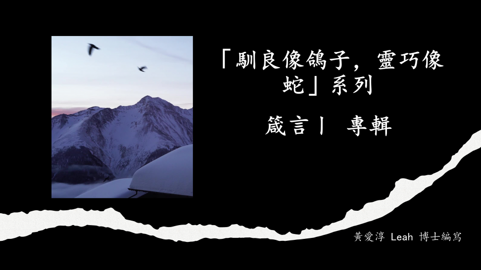 第八輯: 馴良像鴿子，靈巧像蛇 [ 箴言ㄧ]