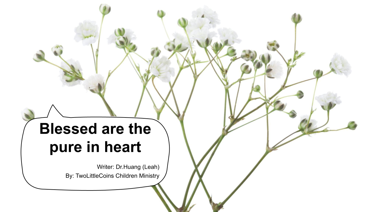 Blessed are the pure in heart